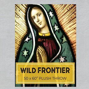 Blessed Mary Throw Blanket Measures 50 x 60 inches